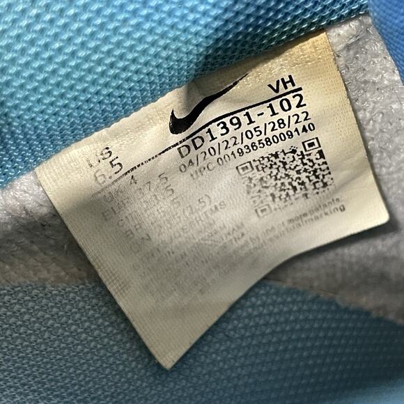 Nike Dunk Low University Blue Womens Size 6.5 DD1391-102 Sneakers - Picture 8 of 9